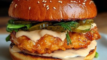 Spicy Chicken Sandwich with Creamy Homemade Sauce