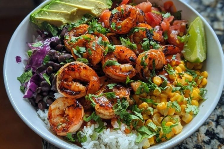 Spicy Shrimp Burrito Bowl