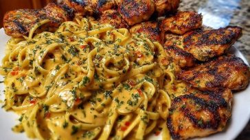 Velveeta Chicken Linguine with Spicy Cajun Alfredo