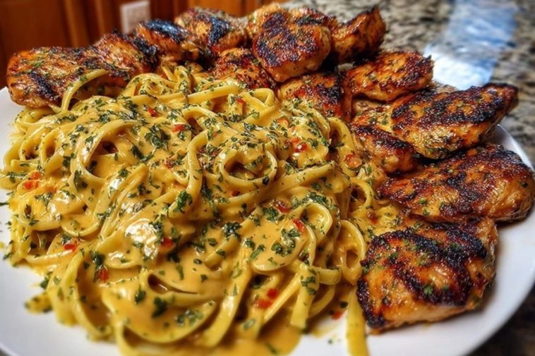 Velveeta Chicken Linguine with Spicy Cajun Alfredo