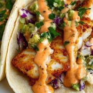 Zesty Fish Tacos with Spicy Sriracha Lime Sauce