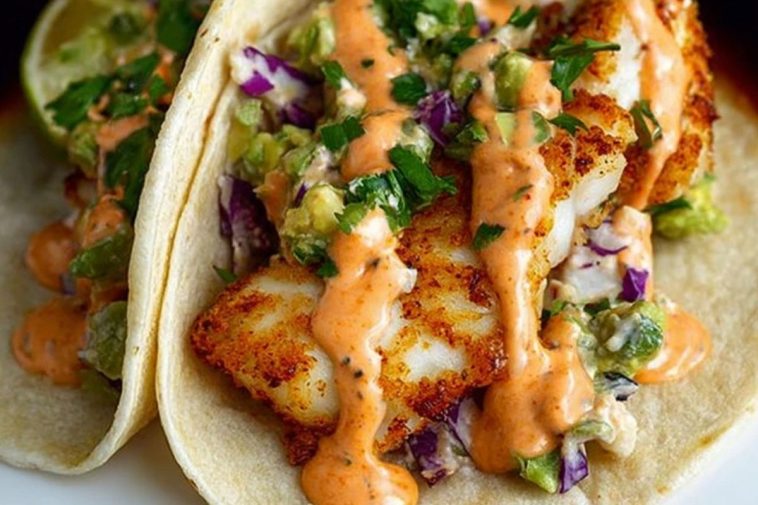 Zesty Fish Tacos with Spicy Sriracha Lime Sauce