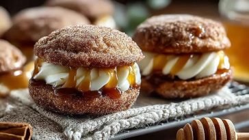 Apple Cider Whoopie Pie Cookies with Caramel