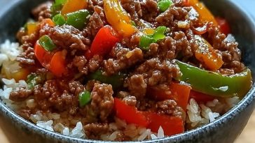 Beef Pepper Rice Bowl