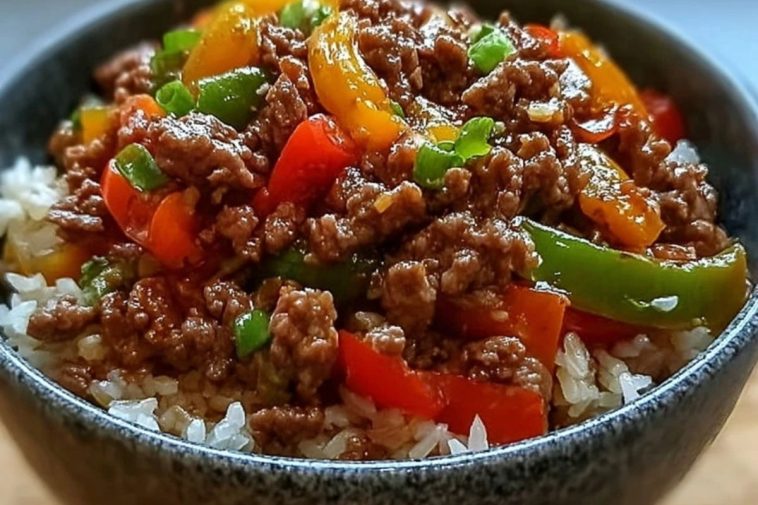 Beef Pepper Rice Bowl