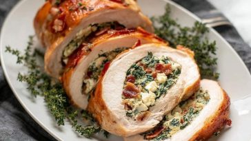 Best Christmas Stuffed Turkey Breast