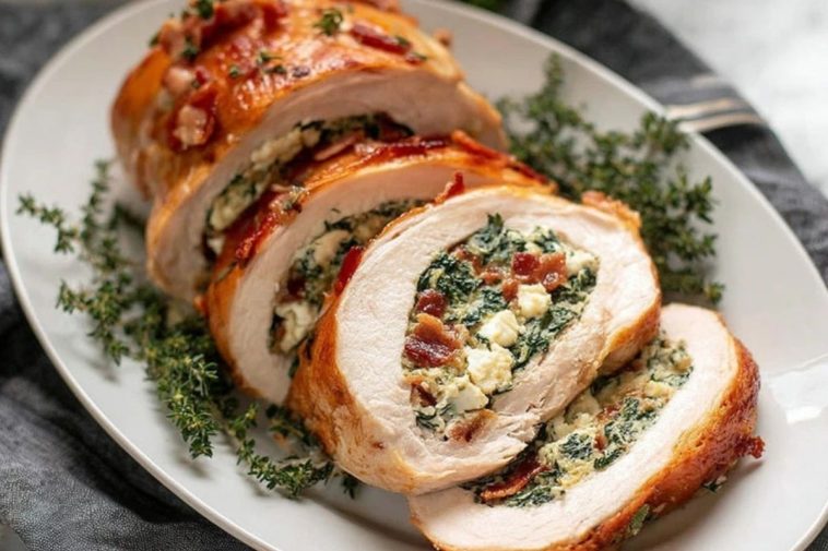 Best Christmas Stuffed Turkey Breast