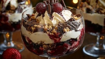 Black Forest Trifle for Christmas