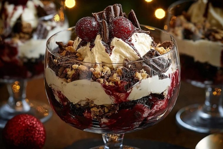 Black Forest Trifle for Christmas