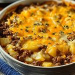 Cheesy Ground Beef and Potato Casserole