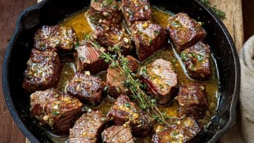 Cowboy Butter Steak Bites