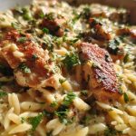 Creamy Parmesan Chicken and Orzo