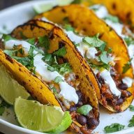 Crispy Black Bean Tacos