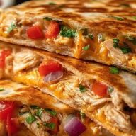 Crispy Chicken Quesadillas