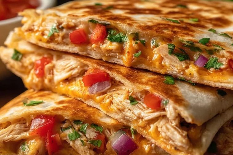 Crispy Chicken Quesadillas