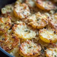 Crispy Garlic Skillet Potatoes