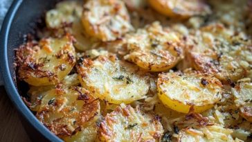Crispy Garlic Skillet Potatoes
