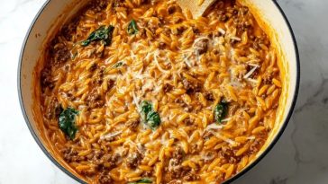 Delicious Ground Beef Orzo