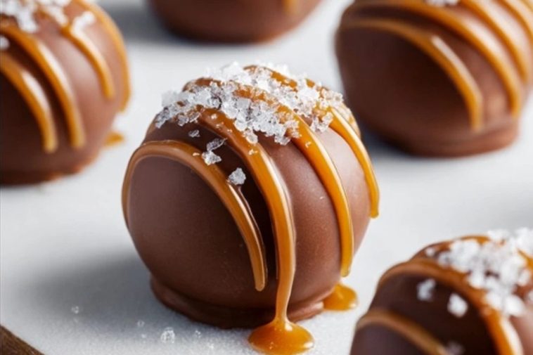 Delicious Salted Caramel Fudge Truffles