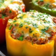 Easy Baked Stuffed Peppers