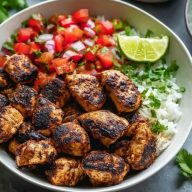 Easy Chipotle Chicken (Copycat) at Home