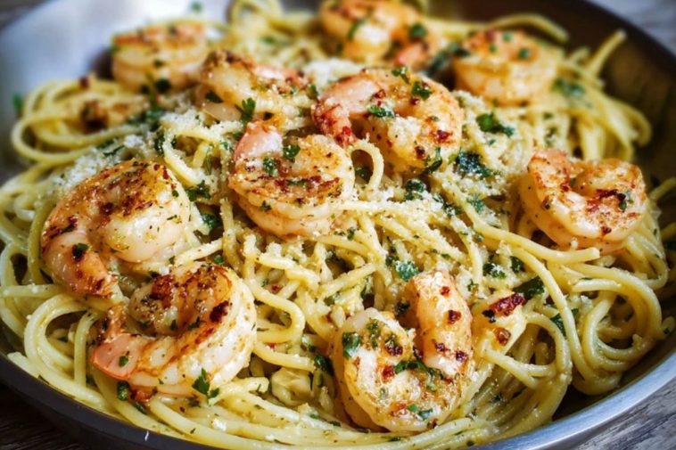 Easy Garlic Shrimp Pasta