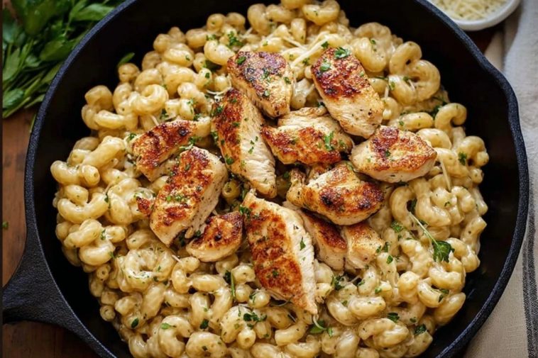 Garlic Parmesan Chicken Pasta