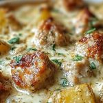 Garlic Parmesan Crockpot Chicken and Potatoes