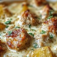 Garlic Parmesan Crockpot Chicken and Potatoes