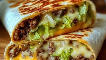 Homemade Big Mac Wraps
