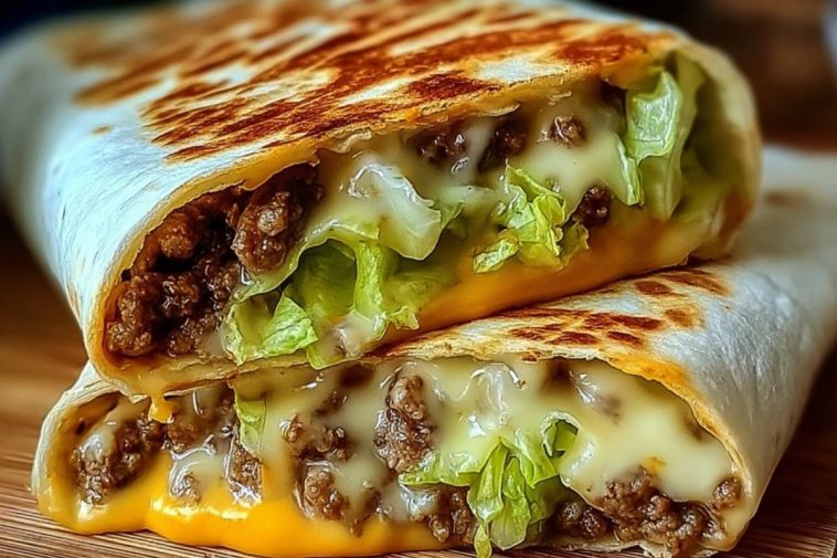 Homemade Big Mac Wraps