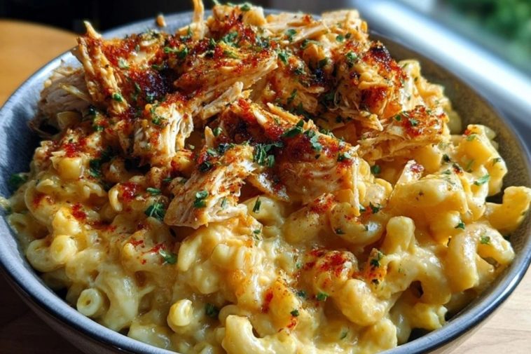 Hot Honey Chicken Mac n Cheese