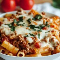 Italian Rigatoni Bake