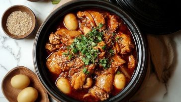 Jjimdak Korean Braised Chicken