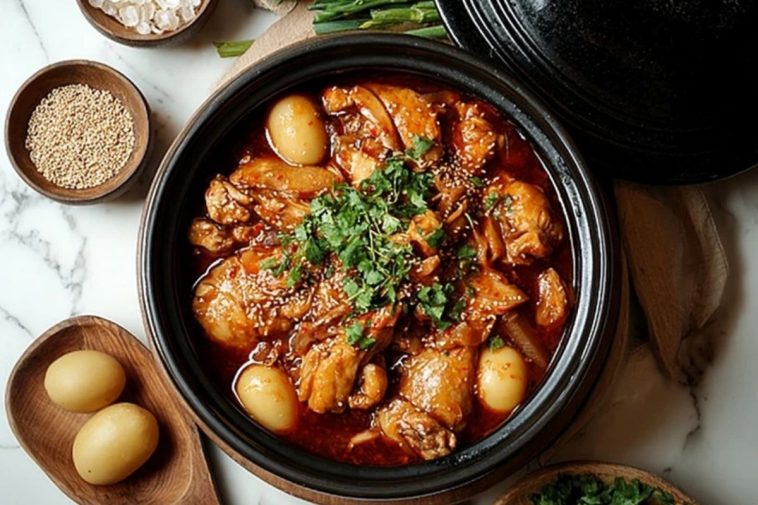 Jjimdak Korean Braised Chicken