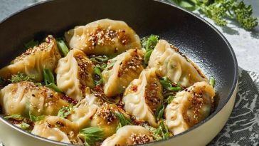 One Pan Dumpling Dinner