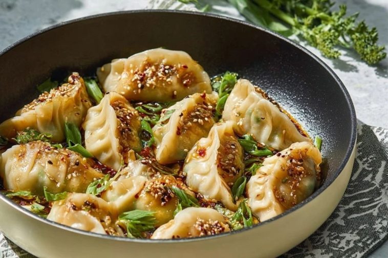 One Pan Dumpling Dinner