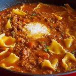 One Pot Lasagna Soup Recipe