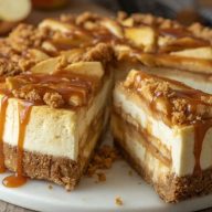 Salted Caramel Apple Pie Cheesecake