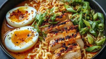 Spicy & Creamy Chicken Ramen