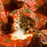 Stuffed Meatballs with Mozzarella Cheese