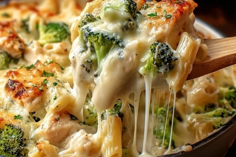 Wholesome Chicken Broccoli Alfredo Bake