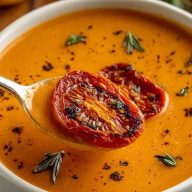 Best Creamy Roasted Garlic Tomato Soup