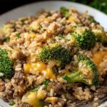 Cheesy Beef Broccoli and Rice