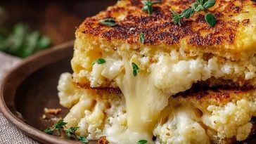 Cheesy Cauliflower Grilled Cheese