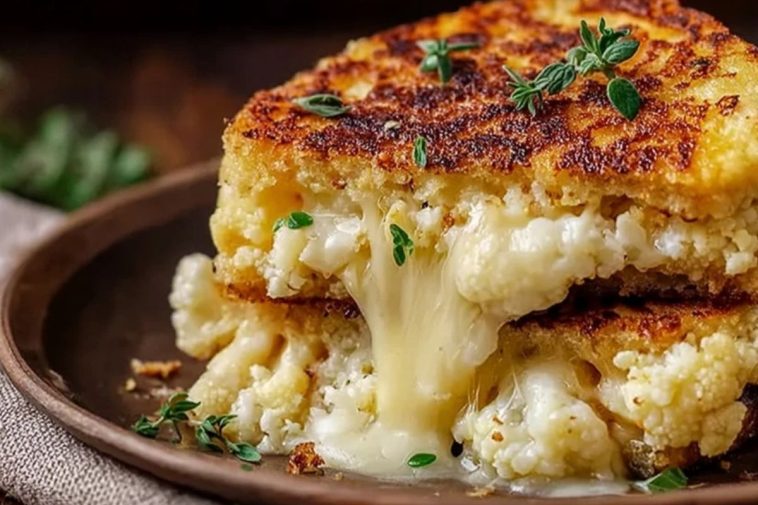 Cheesy Cauliflower Grilled Cheese