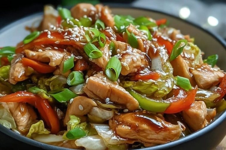 Chinese Chicken & Cabbage Stir-Fry