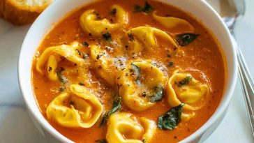 Cozy Tomato Tortellini Soup