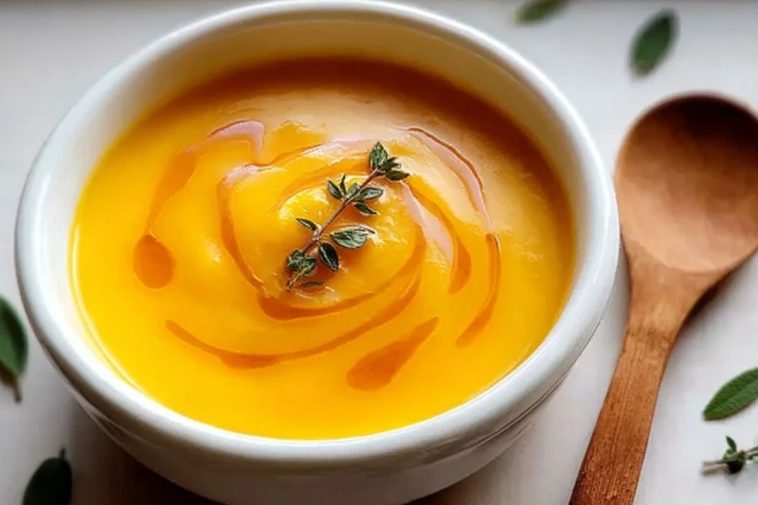 Creamy Honey Roasted Acorn Squash Soup