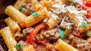 Creamy Sausage and Peppers Pasta